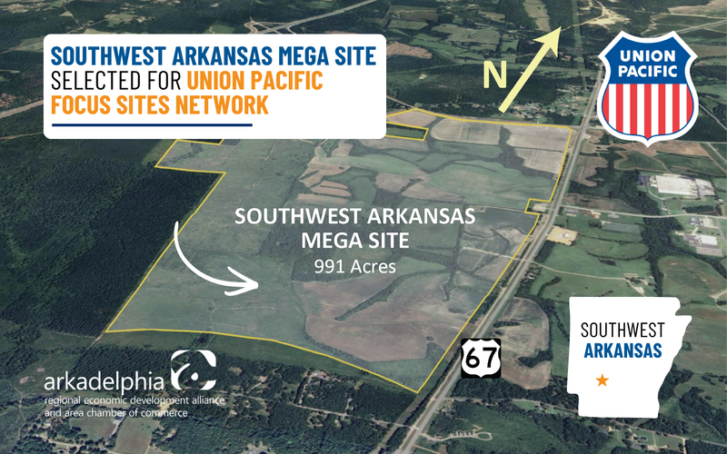 Southwest Arkansas Mega Site Added to Union Pacific Focus Sites Network